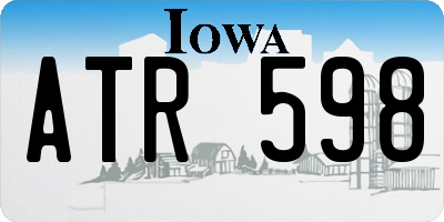 IA license plate ATR598