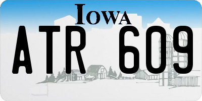 IA license plate ATR609