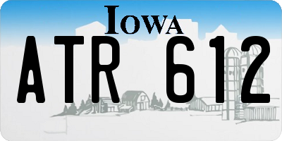 IA license plate ATR612