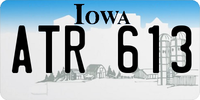 IA license plate ATR613