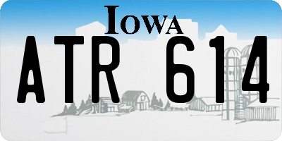 IA license plate ATR614