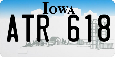 IA license plate ATR618
