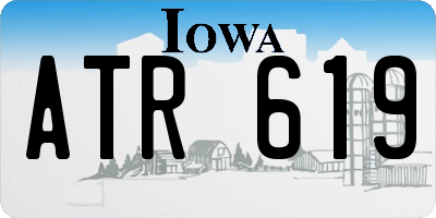 IA license plate ATR619