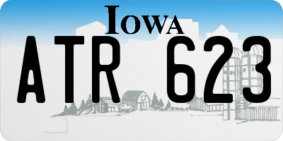 IA license plate ATR623
