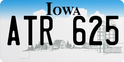 IA license plate ATR625