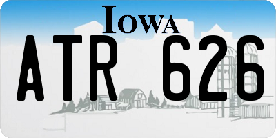 IA license plate ATR626