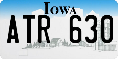 IA license plate ATR630