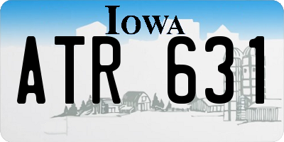 IA license plate ATR631