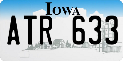 IA license plate ATR633