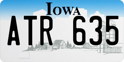 IA license plate ATR635