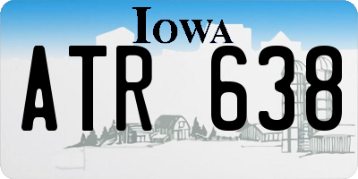 IA license plate ATR638