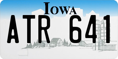IA license plate ATR641