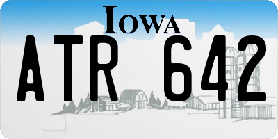 IA license plate ATR642