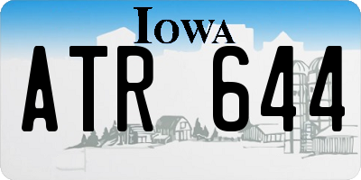 IA license plate ATR644