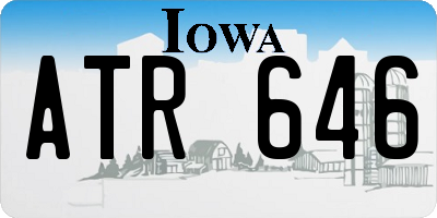 IA license plate ATR646