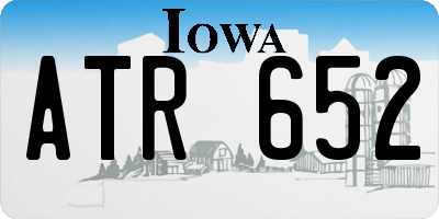 IA license plate ATR652