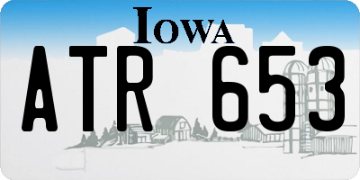 IA license plate ATR653
