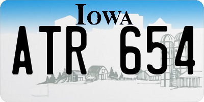 IA license plate ATR654