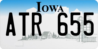 IA license plate ATR655