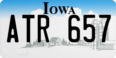 IA license plate ATR657