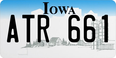 IA license plate ATR661