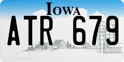 IA license plate ATR679