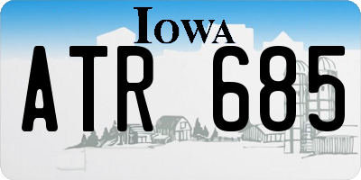 IA license plate ATR685
