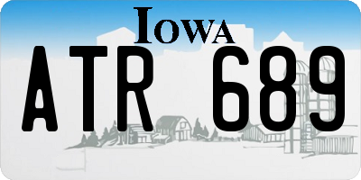 IA license plate ATR689