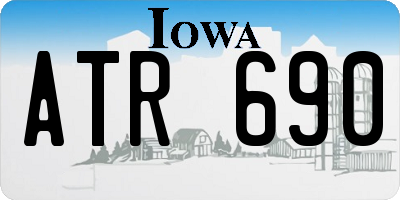 IA license plate ATR690