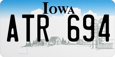 IA license plate ATR694