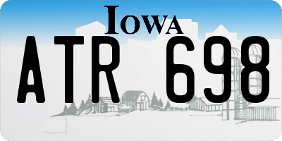 IA license plate ATR698