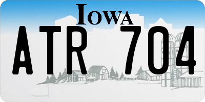 IA license plate ATR704