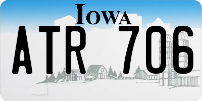 IA license plate ATR706