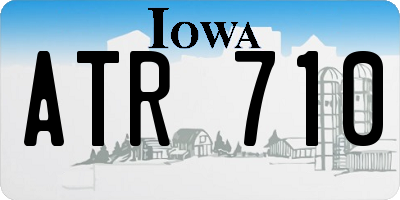 IA license plate ATR710