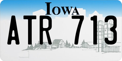 IA license plate ATR713