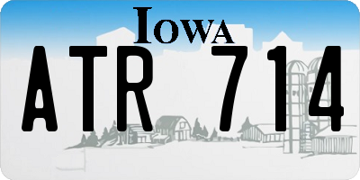 IA license plate ATR714