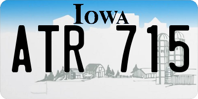 IA license plate ATR715