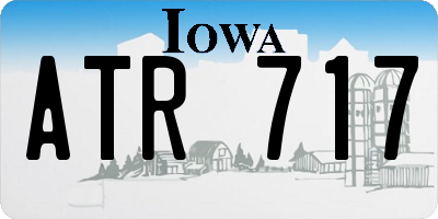 IA license plate ATR717