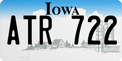 IA license plate ATR722