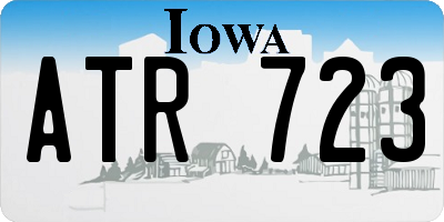 IA license plate ATR723