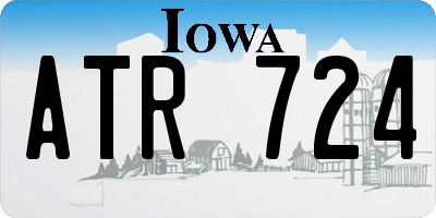 IA license plate ATR724