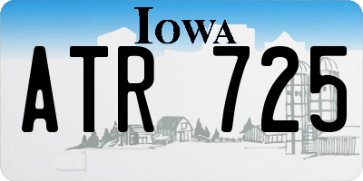 IA license plate ATR725