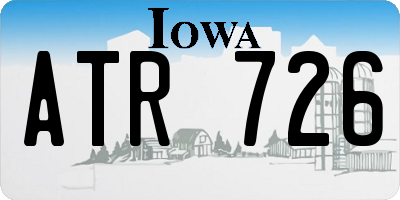 IA license plate ATR726