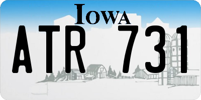 IA license plate ATR731