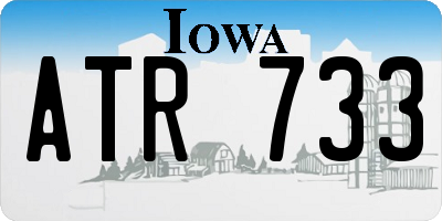 IA license plate ATR733