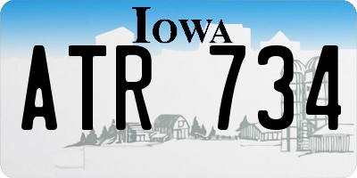 IA license plate ATR734