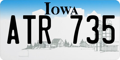 IA license plate ATR735