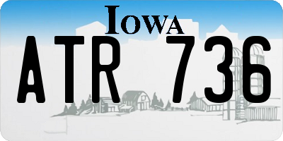 IA license plate ATR736