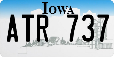 IA license plate ATR737