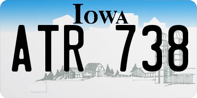 IA license plate ATR738